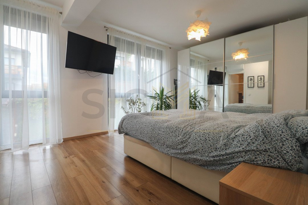 Apartament in vila, curte proprie, in Borhanci!