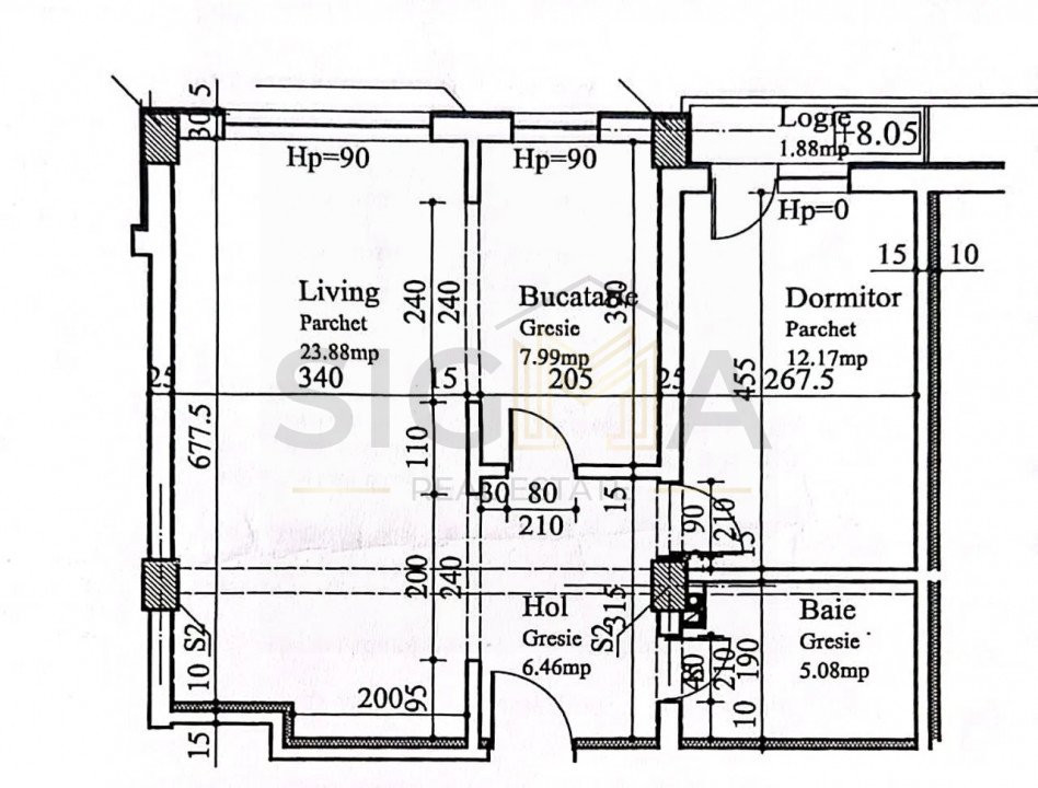 Apartament de vanzare cu doua camere in Zorilor!