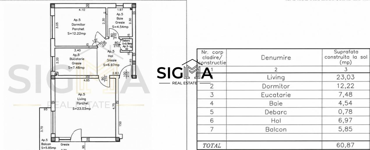 Apartament cu 2 camere, 55 mp, finisat cu parcare si boxa, Manastur!
