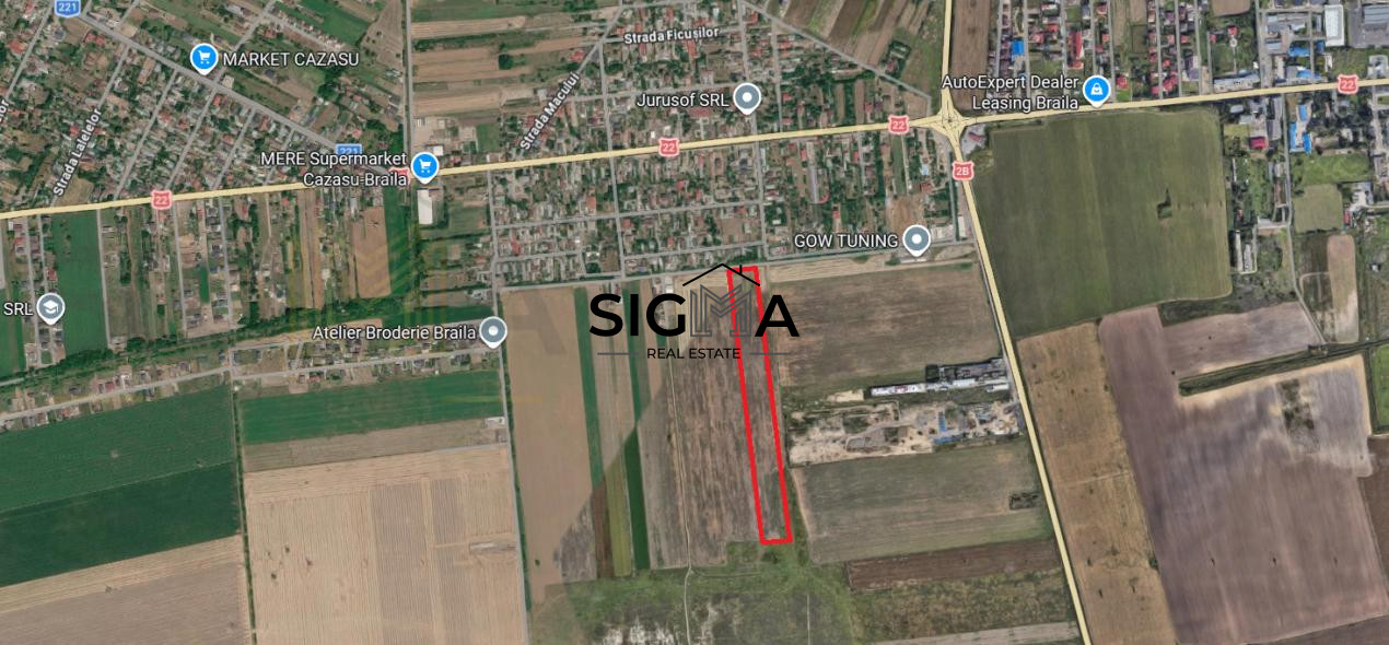 Teren intravilan 28.200 mp – Cazasu, zona Str. Cactusilor – comision 0%