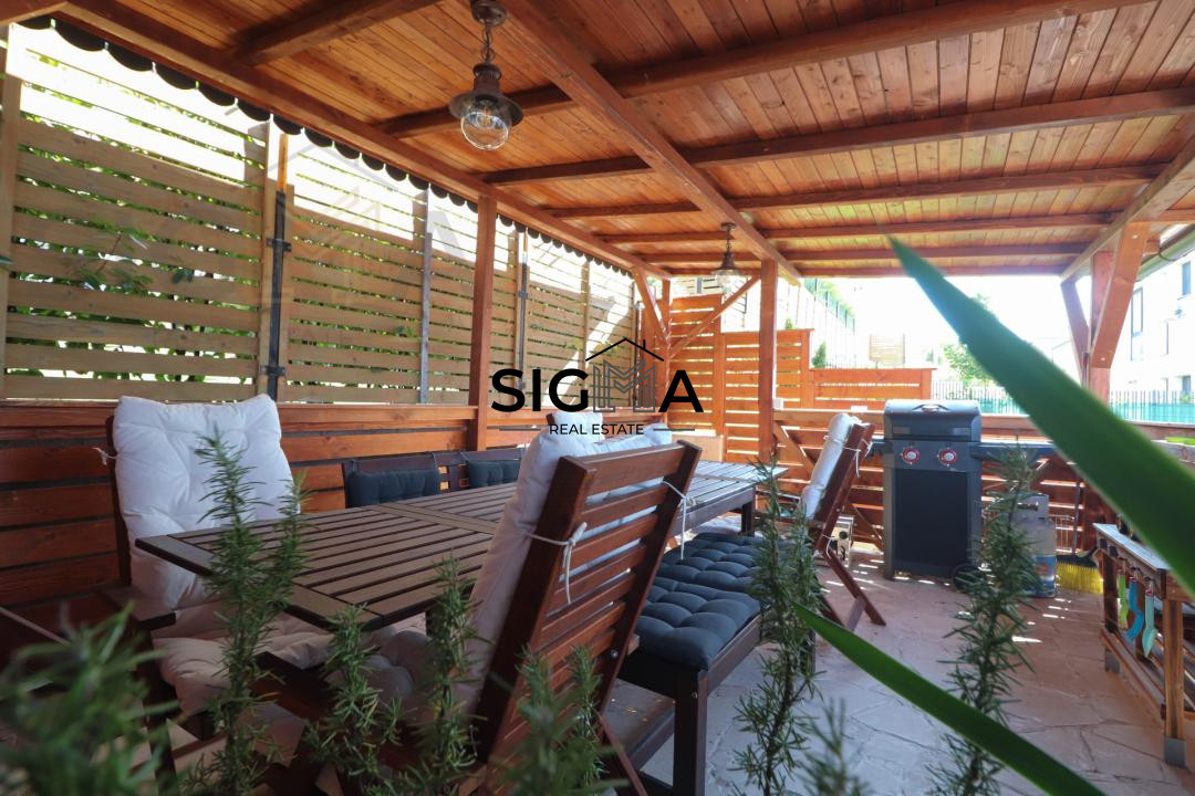 Apartament in vila, curte proprie, in Borhanci!