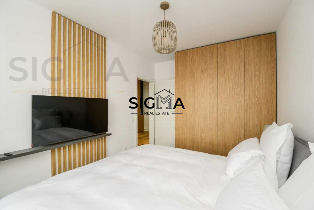 Apartament modern cu 2 camere de inchiriat in Park Lake– terasa 9 mp, parcare 