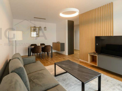 Apartament modern cu 2 camere de inchiriat in Park Lake– terasa 9 mp, parcare 
